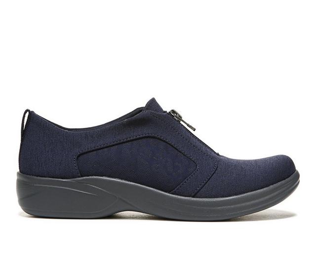 Women's BZEES Poetic Casual Slip Ons in Navy color