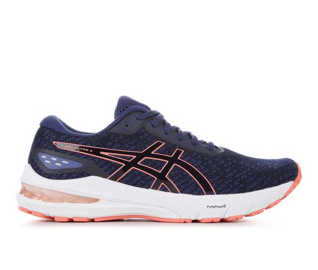 Women's ASICS Glyde 4 Running Shoes in Blue/Pink/Wht color