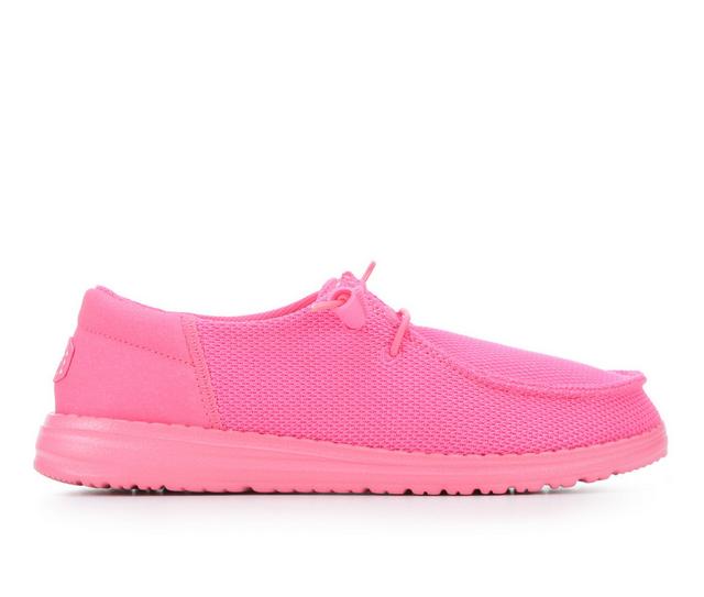Women's HEYDUDE Wendy Funk Mono in Electric Pink color