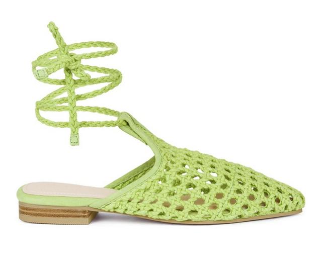 Women's Rag & Co Tutsi Mules in Green color