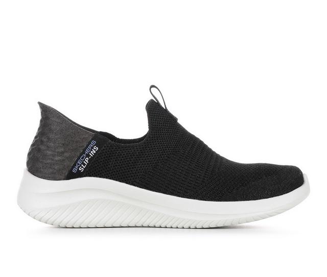 Women's Skechers Ultra Flex 3.0 Slip-ins Sneakers in Black/White color