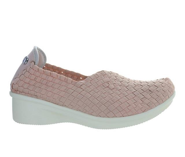 Women's Bernie Mev Yael Fly Slip-On Shoes in Blush color