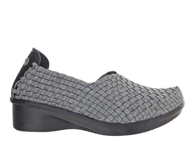 Women's Bernie Mev Yael Fly Slip-On Shoes in Heather Grey color