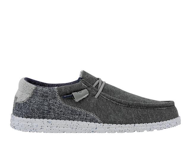 Men's HEYDUDE Wally Sox Stitch Casual Shoes in Evening Cruise color