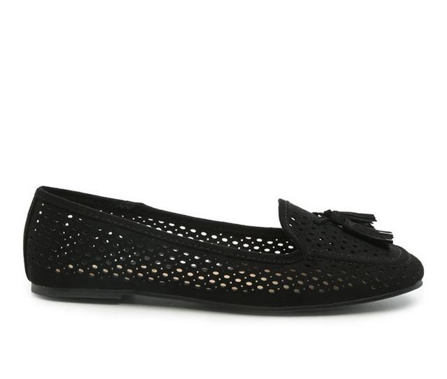 Women's London Rag Feet Nest Flats in Black color