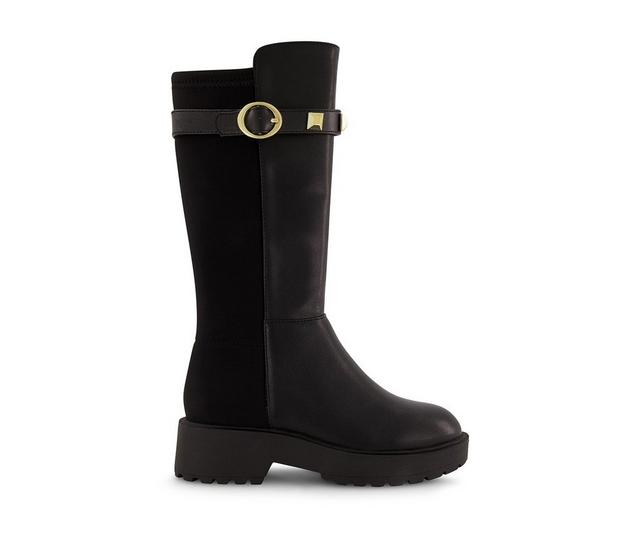 Girls' Marc Fisher Children's Little Kid & Big Kid Heidi Strap Boots in Black color