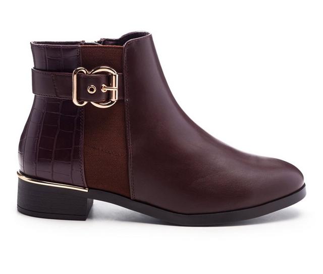 Women's London Rag Frothy Booties in Brown color
