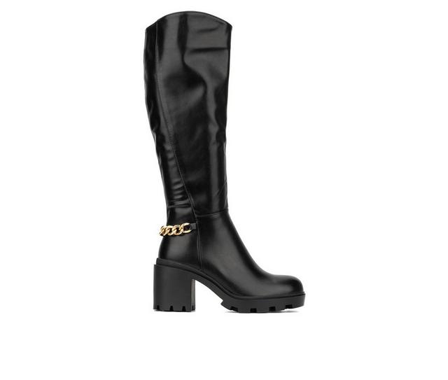 Women's Torgeis Athena Knee High Boots in Black color