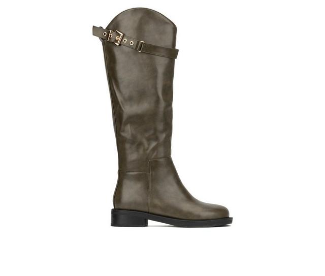 Women's Torgeis Antonella Knee High Boots in Green color