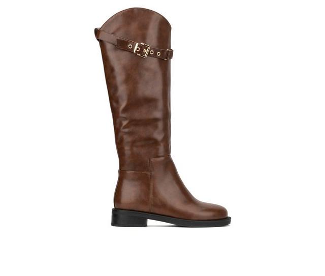 Women's Torgeis Antonella Knee High Boots in Brown color