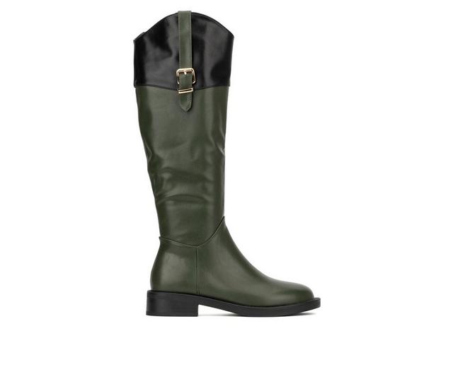Women's Torgeis Desiree Knee High Boots in Green color