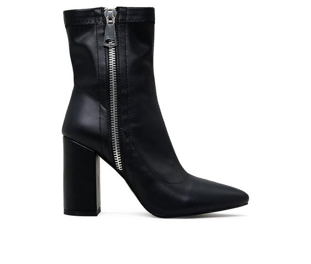Women's London Rag Valeria Heeled Booties in Black color