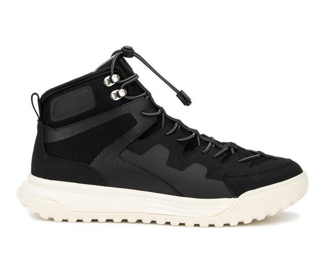 Men's Hybrid Green Label Squill High Top Dress Sneakers in Black color