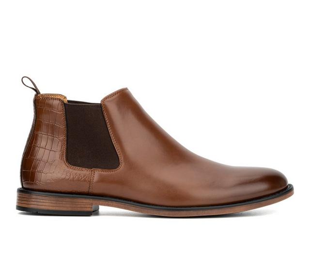 Men's New York and Company Enzo Chelsea Dress Boots in Cognac color
