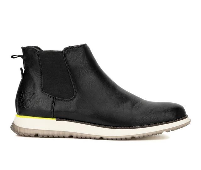 Men's New York and Company Parker Boot Chelsea Dress Boots in Black color