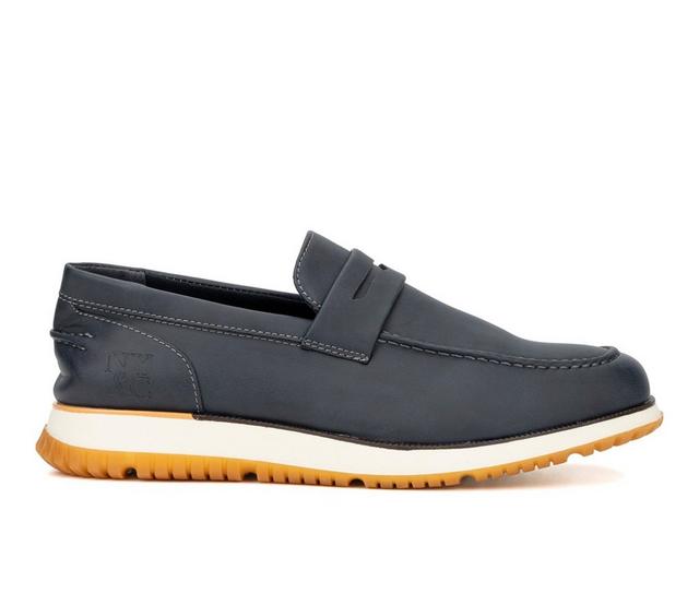 Men's New York and Company Ronan Penny Loafers in Navy color