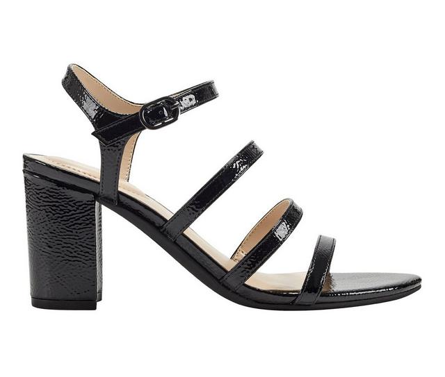 Women's Bandolino Aimmie Dress Sandals in Black Patent color