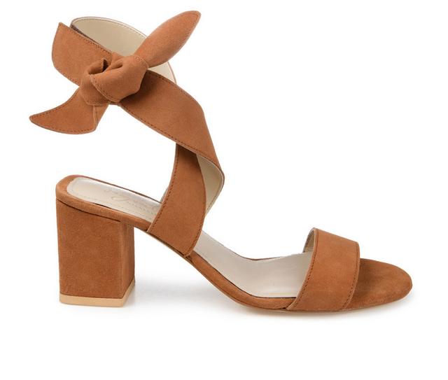 Women's Journee Signature Hether Dress Sandals in Rust color