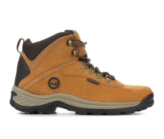 Men's Timberland White Ledge Waterproof Hiking Boots in Wheat color