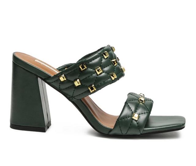 Women's London Rag Fischer Dress Sandals in Green color