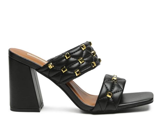 Women's London Rag Fischer Dress Sandals in Black color