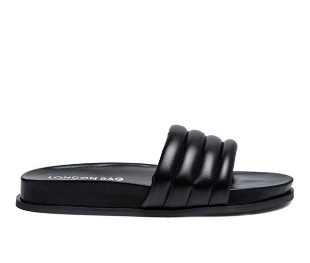Women's London Rag Sponge Sandals in Black color