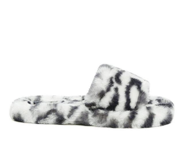 London Rag Snuggle-In Slipper Sandals in White color
