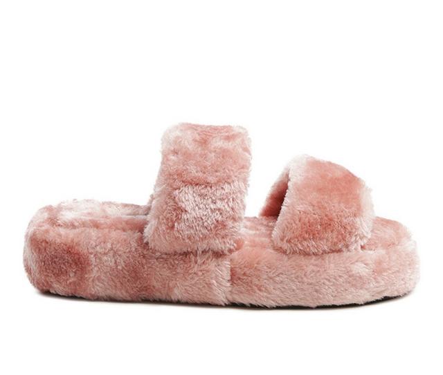 London Rag Smoothie Slipper Sandals in Blush color