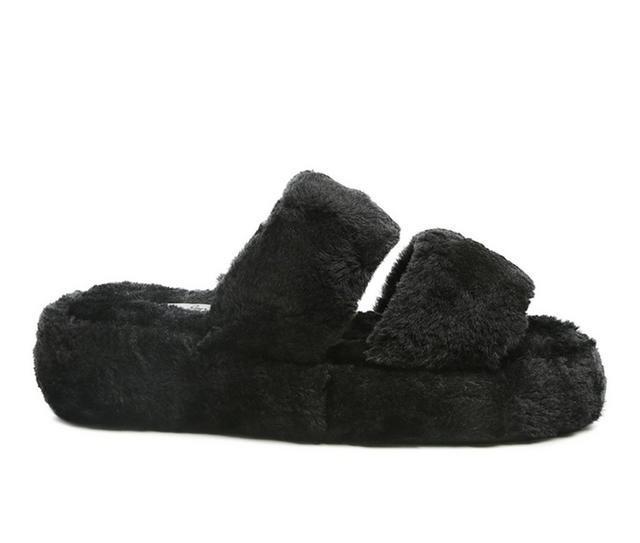 London Rag Smoothie Slipper Sandals in Black color