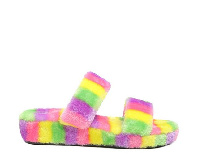 London Rag Smoothie Slipper Sandals in Multi color