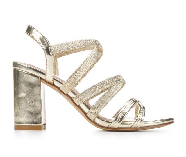 Women's Solanz Jessica Dress Sandals in Gold color
