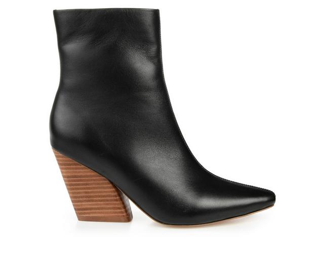 Women's Journee Signature Hydra Heeled Booties in Black color