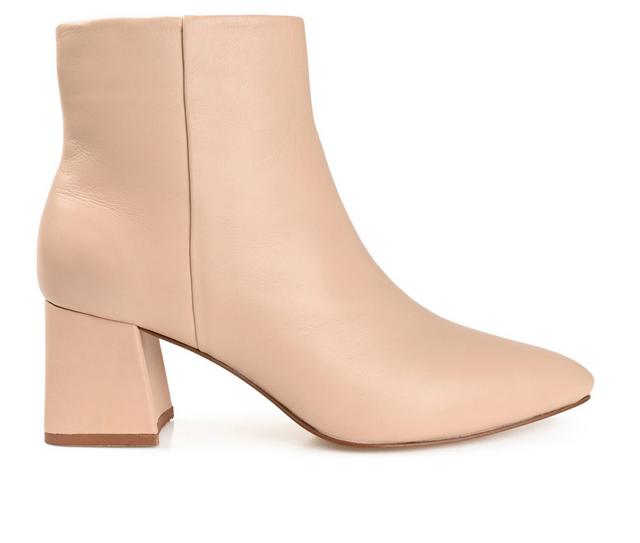 Women's Journee Signature Tabbie Heeled Booties in Nude color