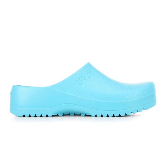 Women's Birkenstock Super Birki Slip Resistant Clogs in As Ciel Blue color