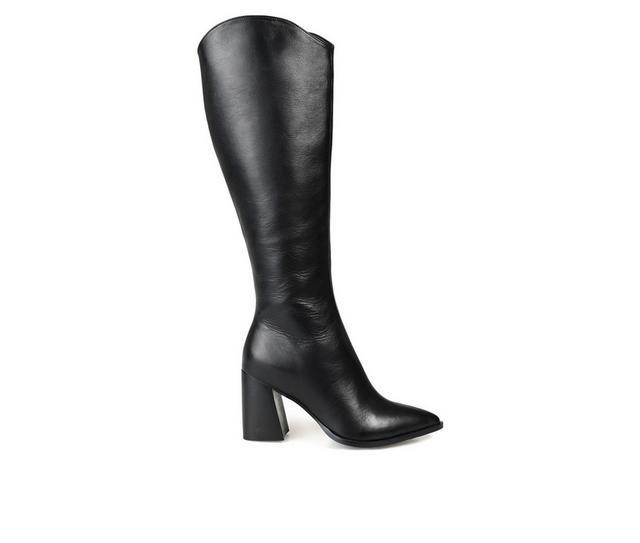 Women's Journee Signature Laila Knee High Heeled Boots in Black color