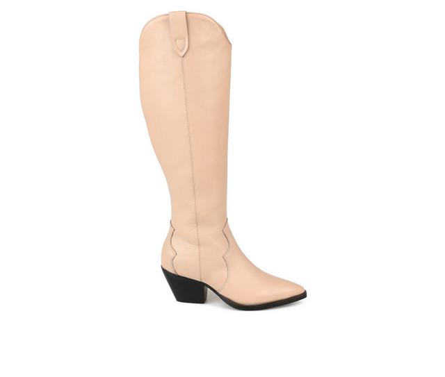 Women's Journee Signature Pryse Western Boots in Nude color