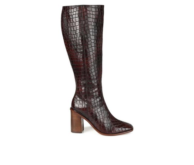 Women's Journee Signature Tamori-XWC Knee High Boots in Brown color