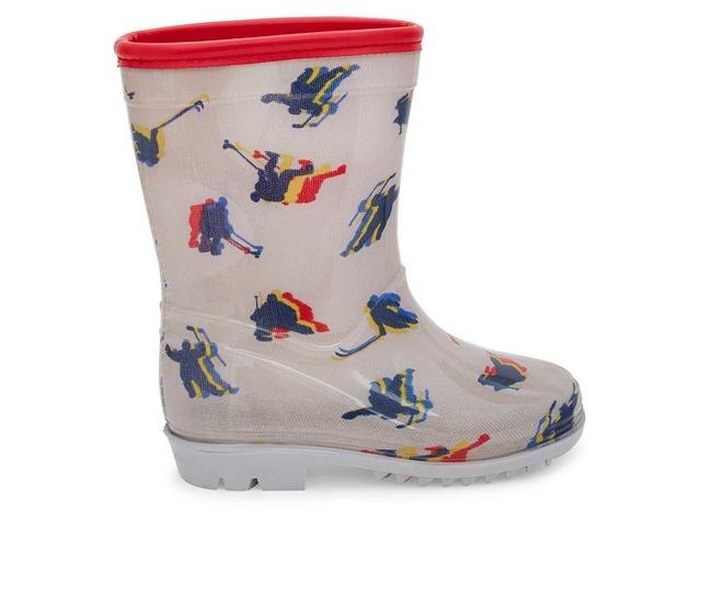 Boys' Carters Toddler & Little Kid Prime Rain Boots in Grey color