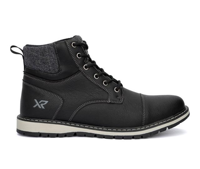 Men's Xray Footwear Roman Lace Up Boots in Black color