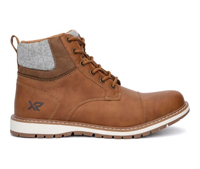 Men's Xray Footwear Roman Lace Up Boots in Cognac color