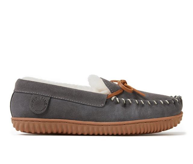 Fireside by Dearfoams Women's Alice Springs Slip On Slippers in Grey color