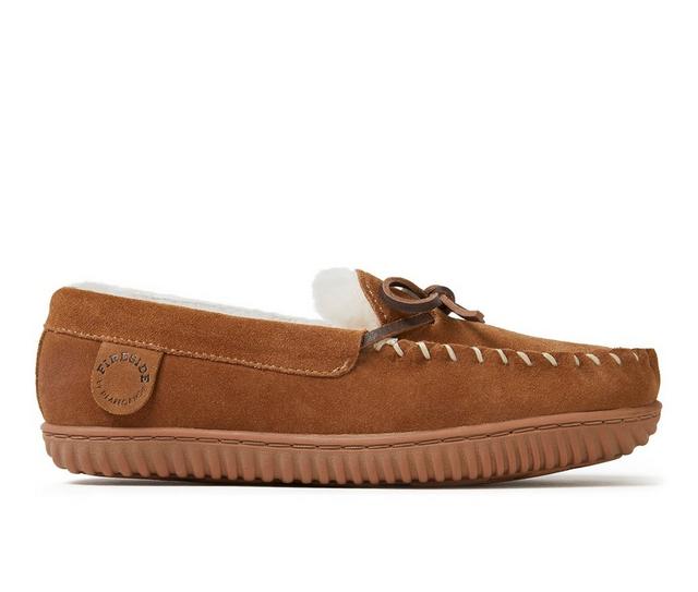 Fireside by Dearfoams Women's Alice Springs Slip On Slippers in Chestnut color