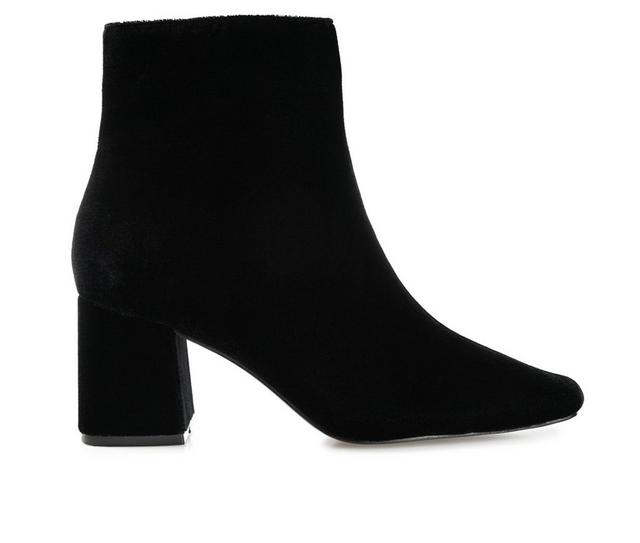 Women's Journee Collection Hazara Heeled Booties in Black color