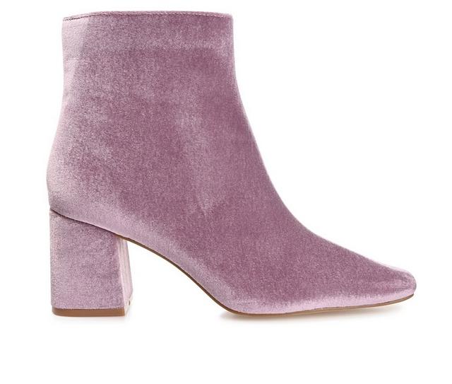 Women's Journee Collection Hazara Heeled Booties in Lilac color