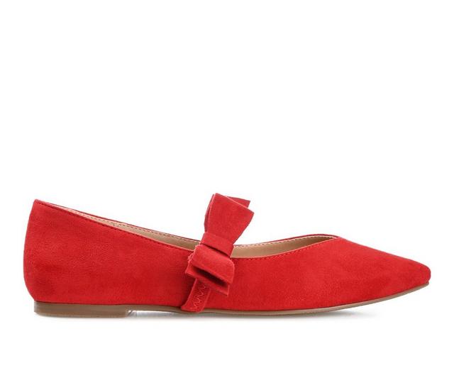Women's Journee Collection Aizlynn Flats in Red color