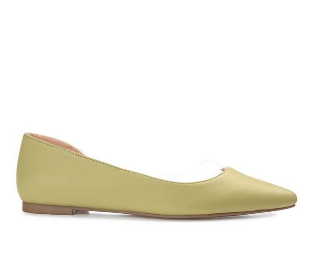 Journee Collection Mikki Flats in Green color