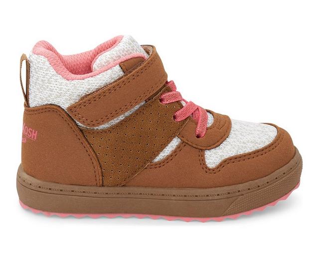 Girls' OshKosh B'gosh Toddler & Little Kid Victoria Sneaker Boots in Tan color