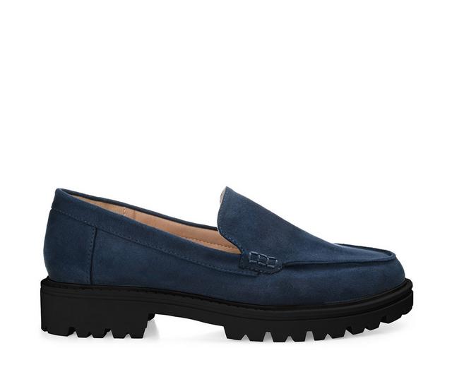 Women's Journee Collection Erika Loafers in Navy color