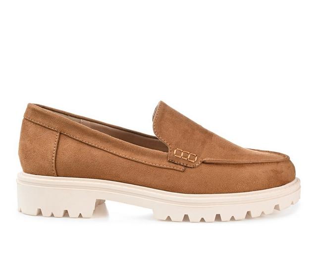 Women's Journee Collection Erika Loafers in Tan color