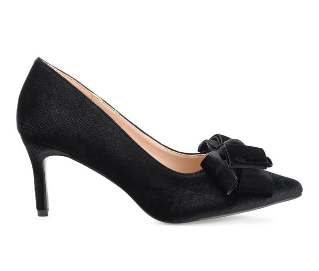 Women's Journee Collection Crystol Pumps in Black color
